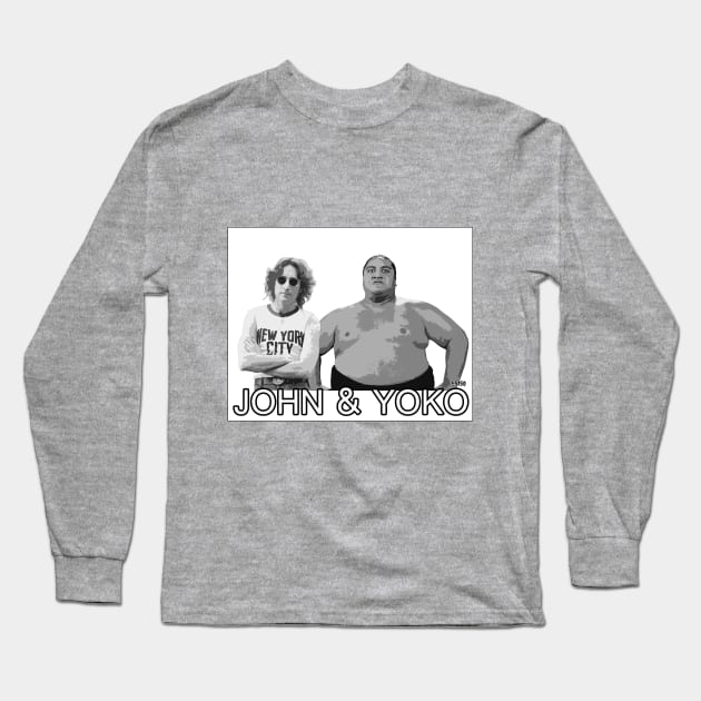 John and Yoko Long Sleeve T-Shirt by E5150Designs